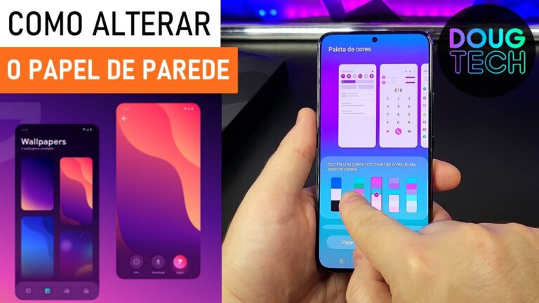 Como alterar o PAPEL de PAREDE no Samsung Galaxy