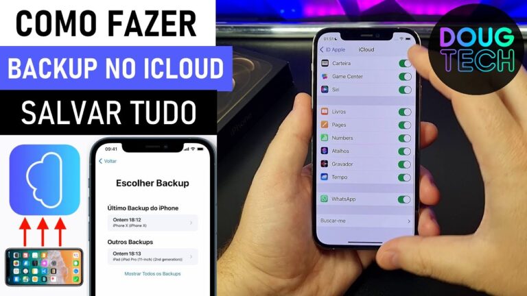 Como Ativar o BACKUP e SALVAR TUDO no iPhone