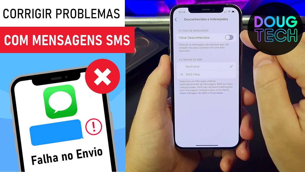 Como Ativar/Desativar o iMESSAGE no iPhone (Resolve Problemas com SMS)