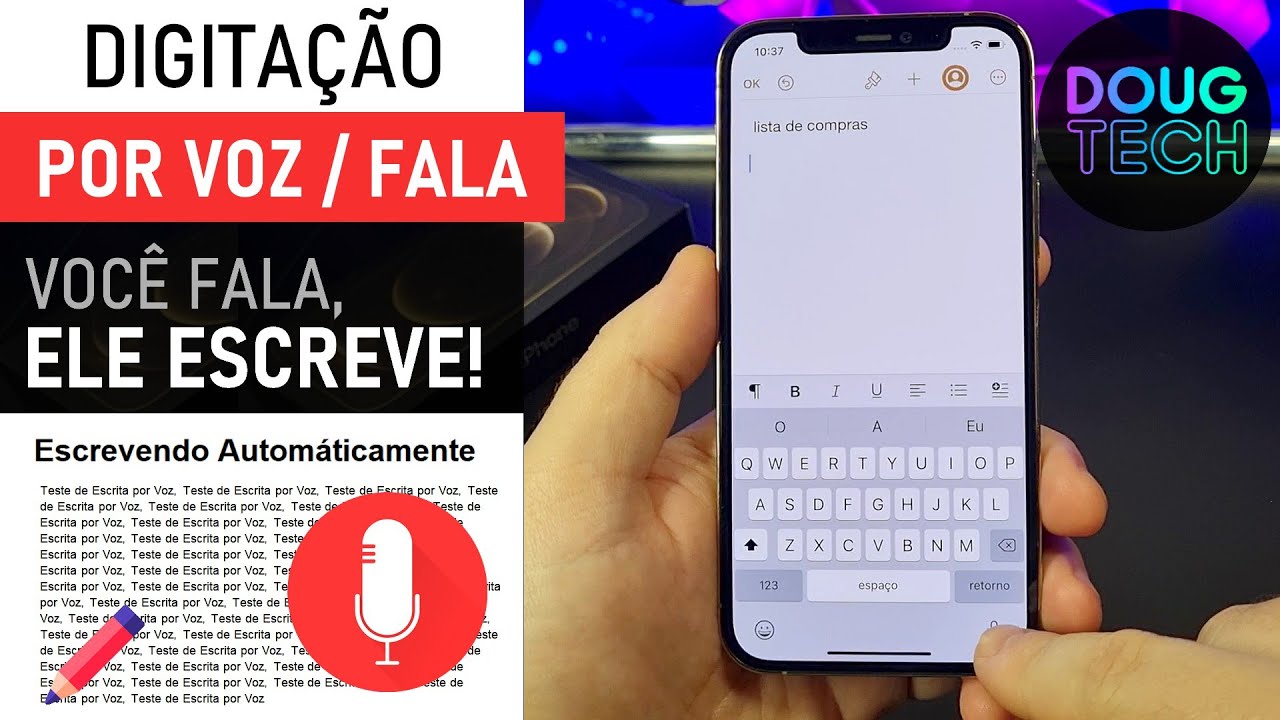 Como DIGITAR usando a VOZ no iPhone