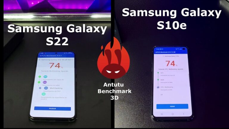 Samsung Galaxy S22 vs Samsung Galaxy S10e – DUELO ANTUTU BENCHMARK 🚀