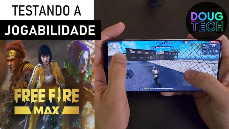 Jogando o Free Fire Max no Samsung Galaxy S20 Plus