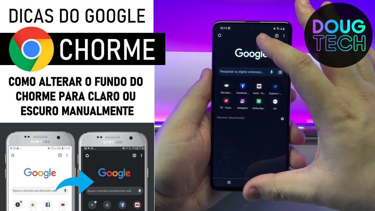 Chrome: Como Alterar MODO ESCURO/CLARO (Android)
