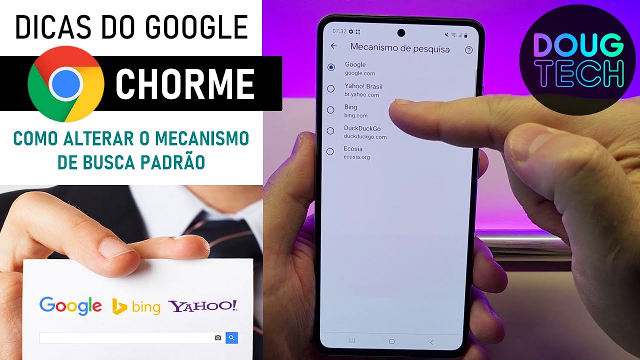 Chrome: Alterar o Mecanismo de BUSCA PADRÃO (Android)