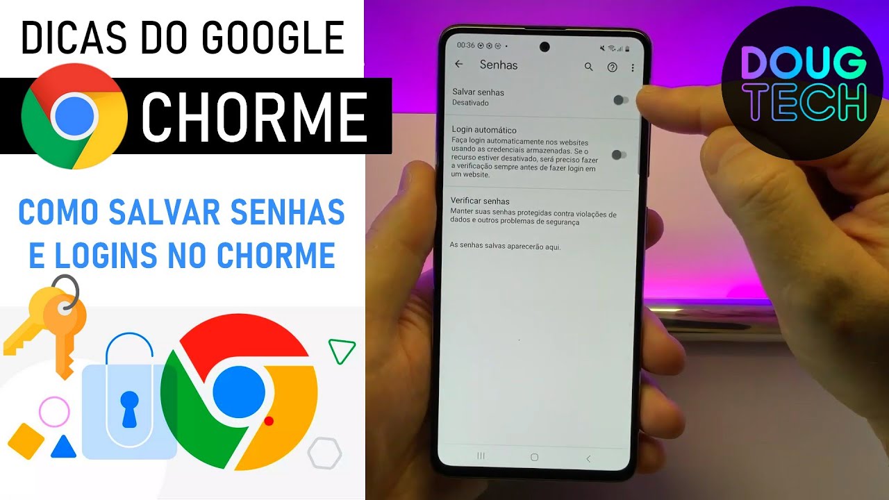 Chrome: Como Salvar LOGIN/SENHA (Android)