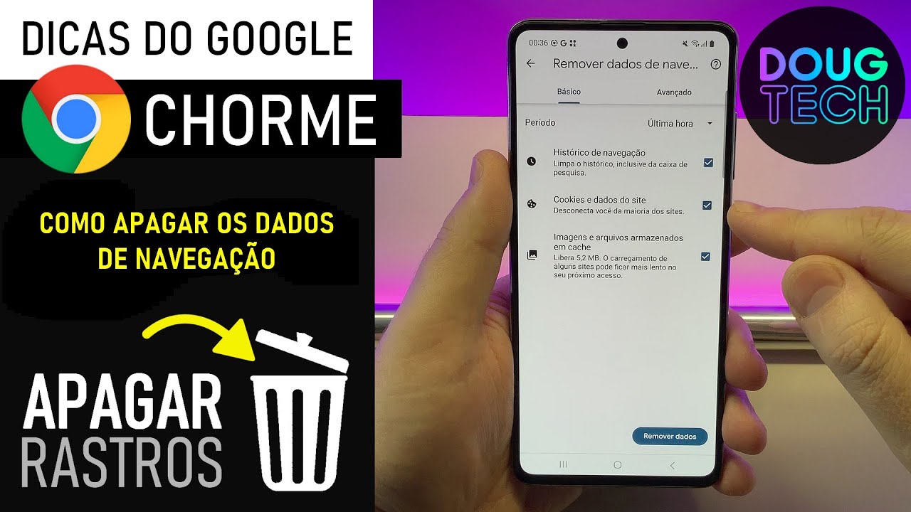 Chrome: Como Limpar os DADOS DE NAVEGAÇÃO (Android)