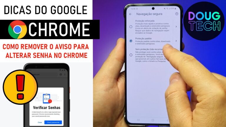 Chrome: Como Remover o AVISO de ALTERAR SENHA (Android)