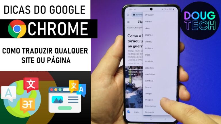 Chrome: Como TRADUZIR qualquer SITE (Android)