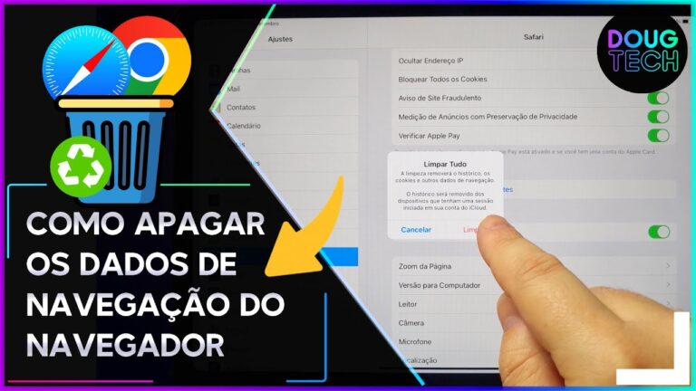 Como apagar os DADOS do NAVEGADOR no IPAD