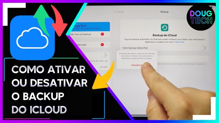 Como Ativar/Desativar o BACKUP do ICLOUD no IPAD