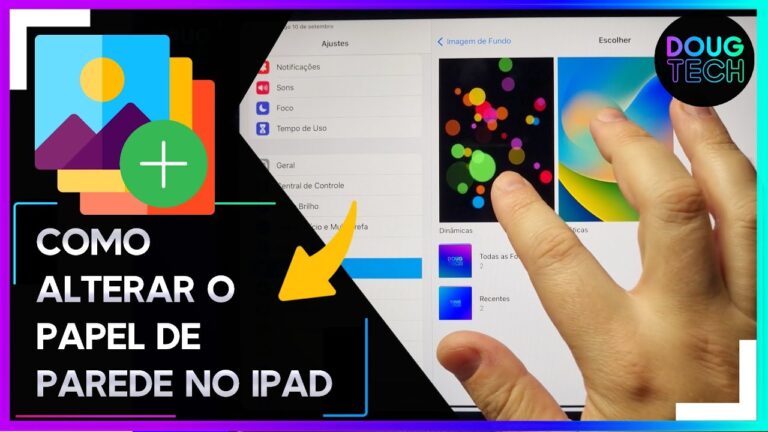 Como Alterar o PAPEL de PAREDE no IPAD