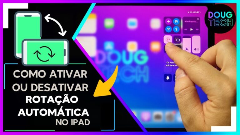 Como Ativar/Desativar a ROTAÇÃO da TELA no IPAD