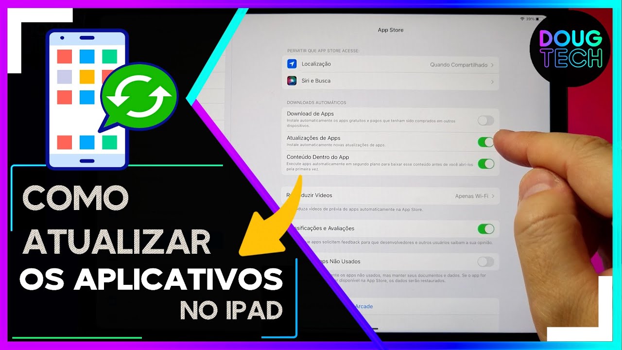 Como ATUALIZAR os Aplicativos no IPAD