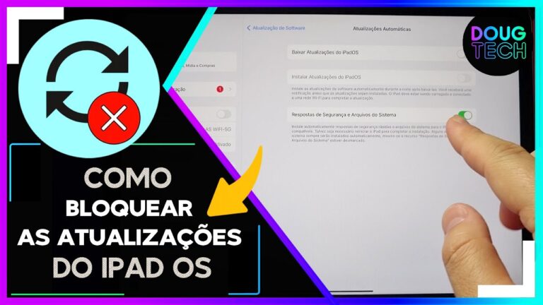 Como Bloquear as ATUALIZAÇÕES no IPAD