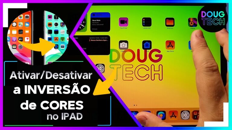 Como Ativar/Desativar a INVERSÃO de CORES no IPAD