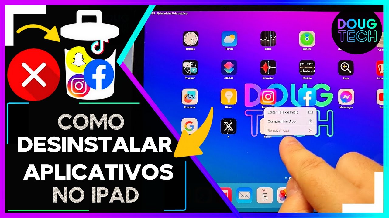 Como DESINSTALAR Aplicativos no IPAD