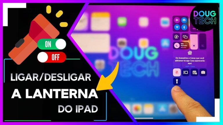 Como Ligar/Desligar a LANTERNA do IPAD