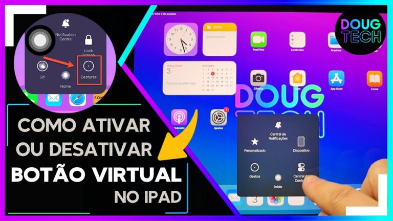 Como Ativar/Desativar o BOTÃO VIRTUAL no IPAD (ASSISTIVE TOUCH)