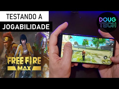 Jogando o Free Fire Max no Motorola Moto G8 Power