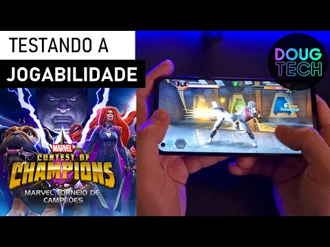 Jogando o Marvel Torneio dos Campeões no Motorola Moto G8 Power