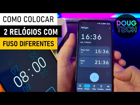 Como Adicionar RELÓGIOS com OUTROS FUSO HORÁRIO no Motorola