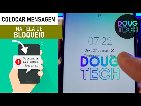 Como Colocar MENSAGEM na TELA DE BLOQUEIO do Motorola