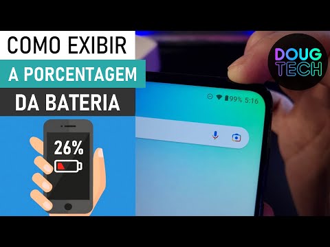 Como Exibir/Esconder a % da BATERIA no Motorola Como Exibir/Esconder a % da BATERIA no Motorola