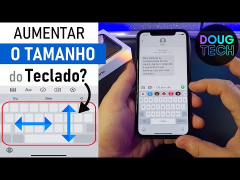 Como Ajustar o TAMANHO do TECLADO no iPhone