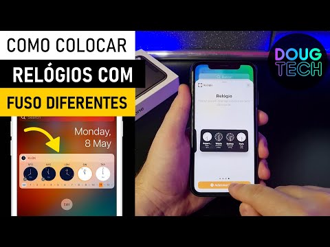 Como Adicionar RELÓGIOS com OUTROS FUSO HORÁRIO no iPhone