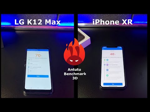 LG k12 Max vs iPhone XR – DUELO ANTUTU BENCHMARK 🚀 LG k12 Max vs iPhone XR – DUELO ANTUTU BENCHMARK 🚀