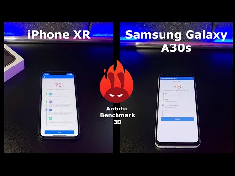 iPhone XR vs Samsung Galaxy A30s – DUELO ANTUTU BENCHMARK 🚀