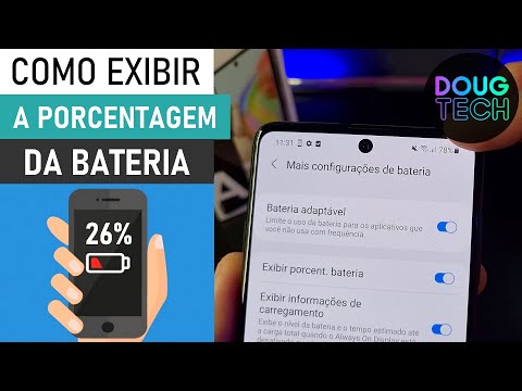 Como Exibir/Esconder a % da BATERIA no Samsung