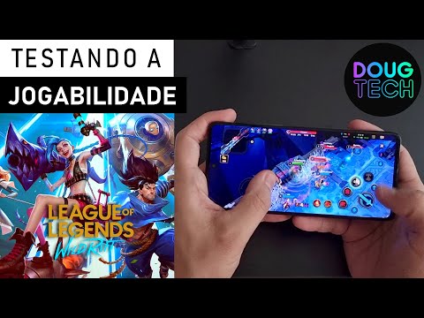 Jogando o League of Legends Wild Rift no Samsung Galaxy A71