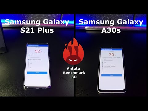 Samsung Galaxy S21 Plus vs Samsung Galaxy A30s – DUELO ANTUTU BENCHMARK 🚀