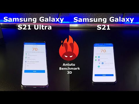 Samsung Galaxy S21 vs S21 Ultra – DUELO ANTUTU BENCHMARK 🚀