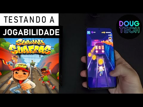 Jogando o Subway Surfers no Samsung Galaxy S21