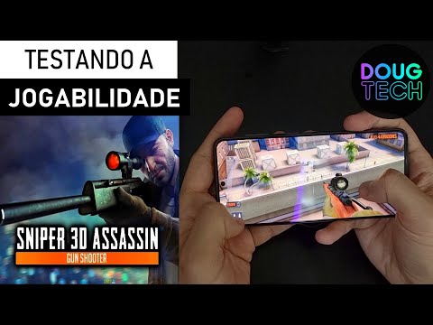 Jogando o Sniper 3D Assassin no Samsung Galaxy S21