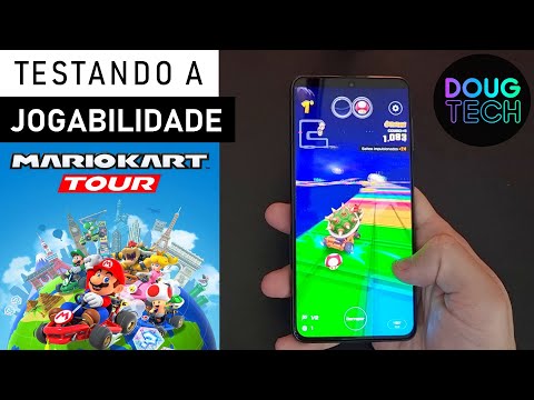 Jogando o Mario Kart Tour no Samsung Galaxy S21