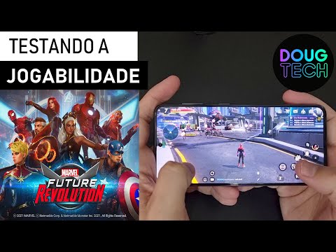 Jogando o Marvel Future Revolution no Samsung Galaxy S21