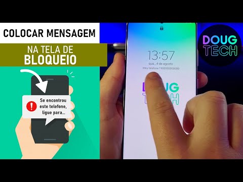 Como Colocar MENSAGEM na TELA DE BLOQUEIO do Samsung