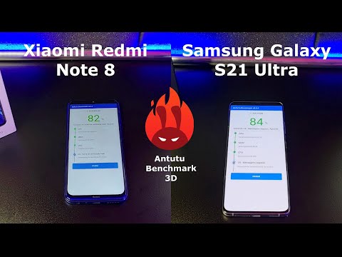 Xiaomi Redmi Note 8 vs Samsung Galaxy S21 Ultra – DUELO ANTUTU BENCHMARK 🚀