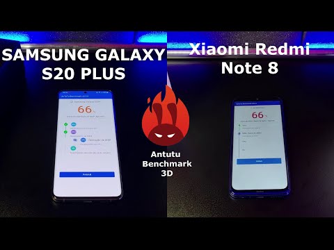Samsung Galaxy S20 Plus vs Xiaomi Redmi Note 8 – DUELO ANTUTU BENCHMARK 🚀