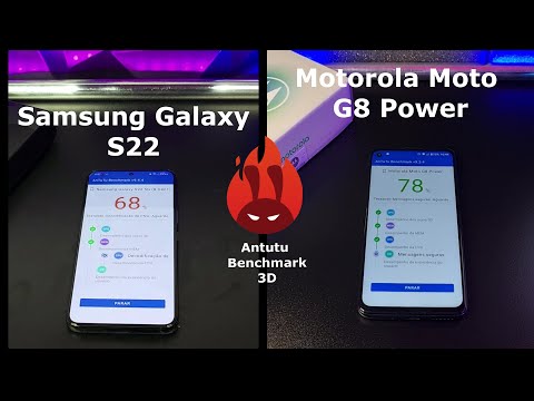 Samsung Galaxy S22 vs Motorola Moto G8 Power – DUELO ANTUTU BENCHMARK 🚀