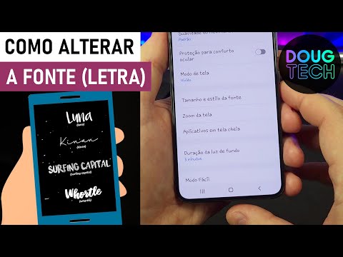 Como Alterar a FONTE das LETRAS no Samsung Galaxy