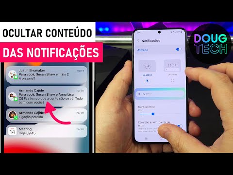 Como OCULTAR o CONTEÚDO das Notificações no Samsung Galaxy