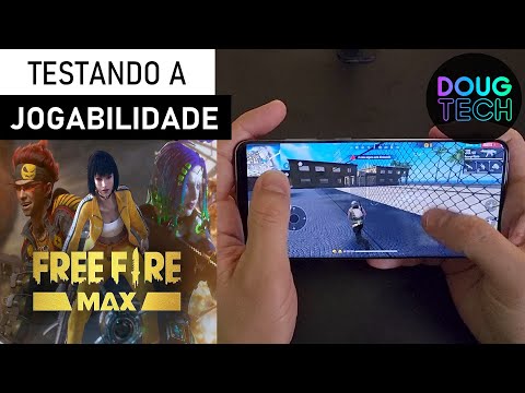Jogando o Free Fire Max no Samsung Galaxy S20 Plus