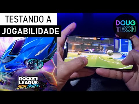 Jogando o Rocket League Sideswipe no iPhone 12 Pro