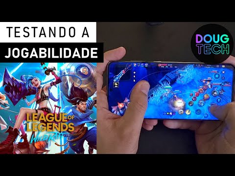 Jogando o League of Legends Wild Rift no Samsung Galaxy S20 Plus