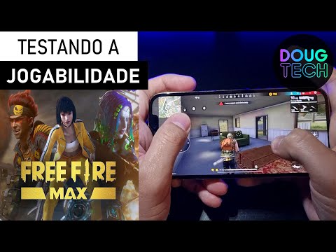 Jogando o Free Fire Max no iPhone 12 Pro