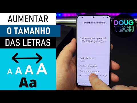 Como ajustar o TAMANHO das LETRAS no Samsung Galaxy